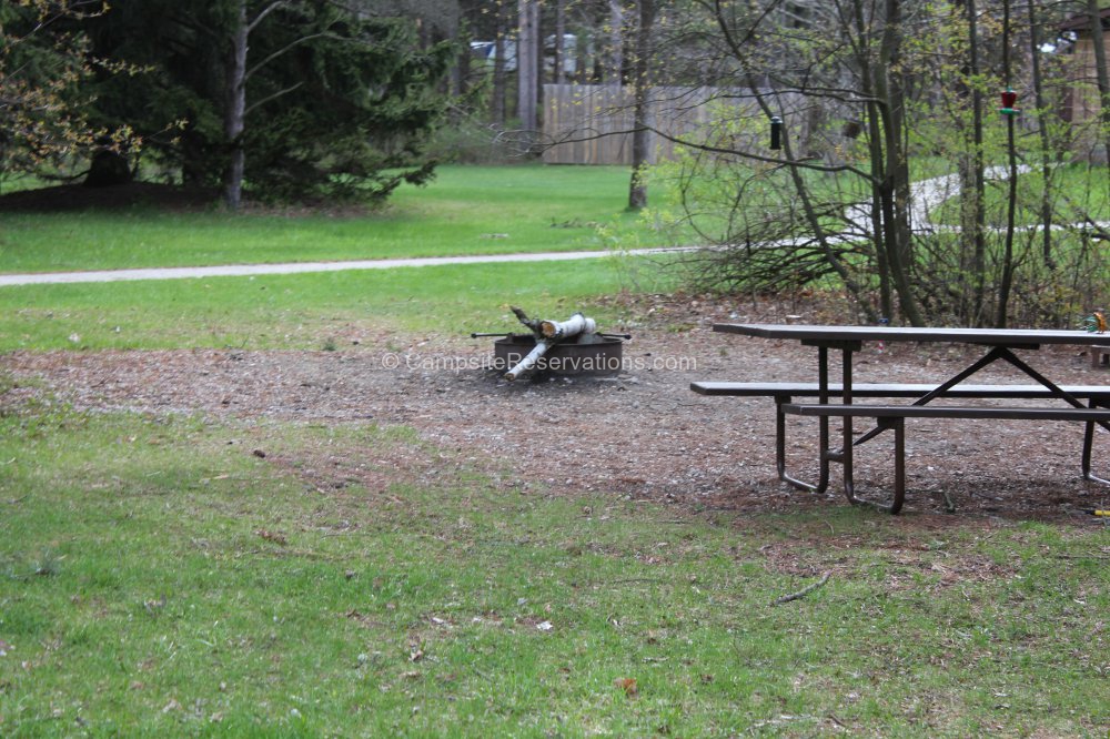 Campsite 004 in KohlerAndrae State Park Campground at KohlerAndrae State Park, Wisconsin